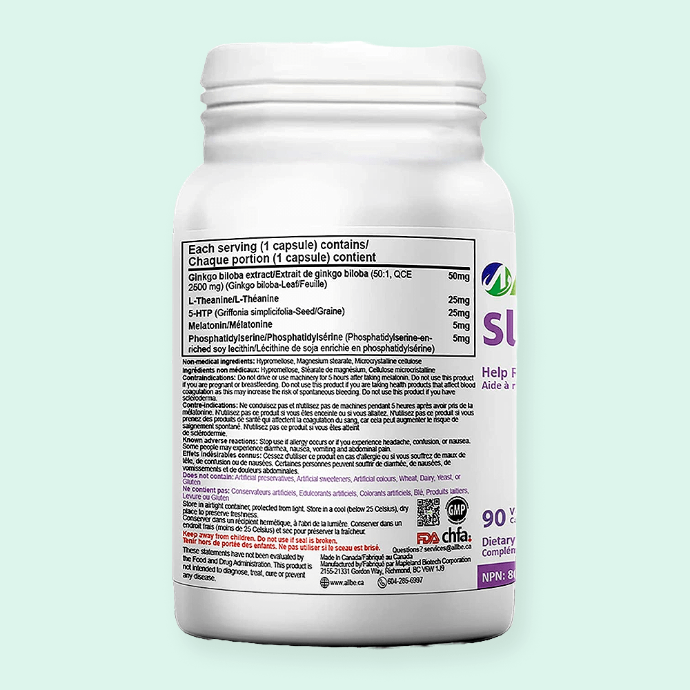 Allbe SleepCan – Melatonin Sleep Support (90 Capsules)