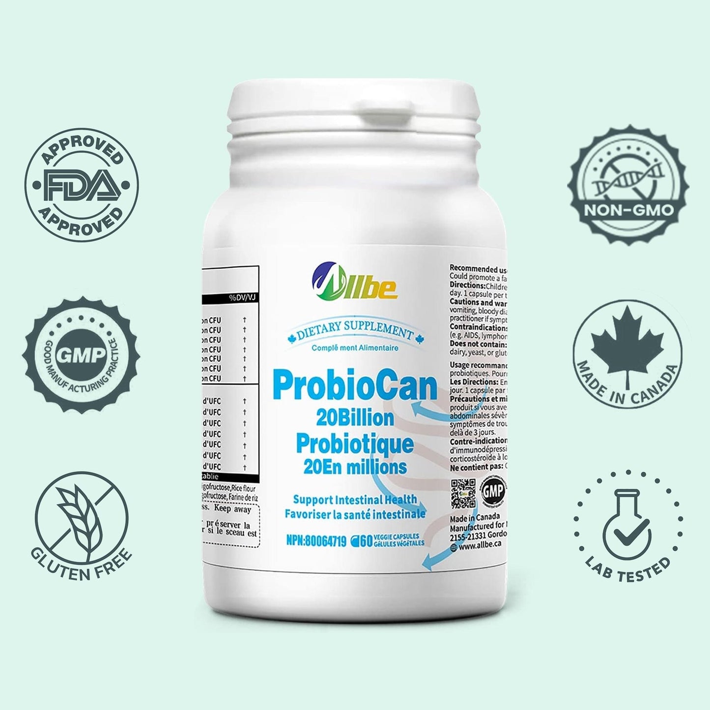 ProbioCan 20B 60 Capsules