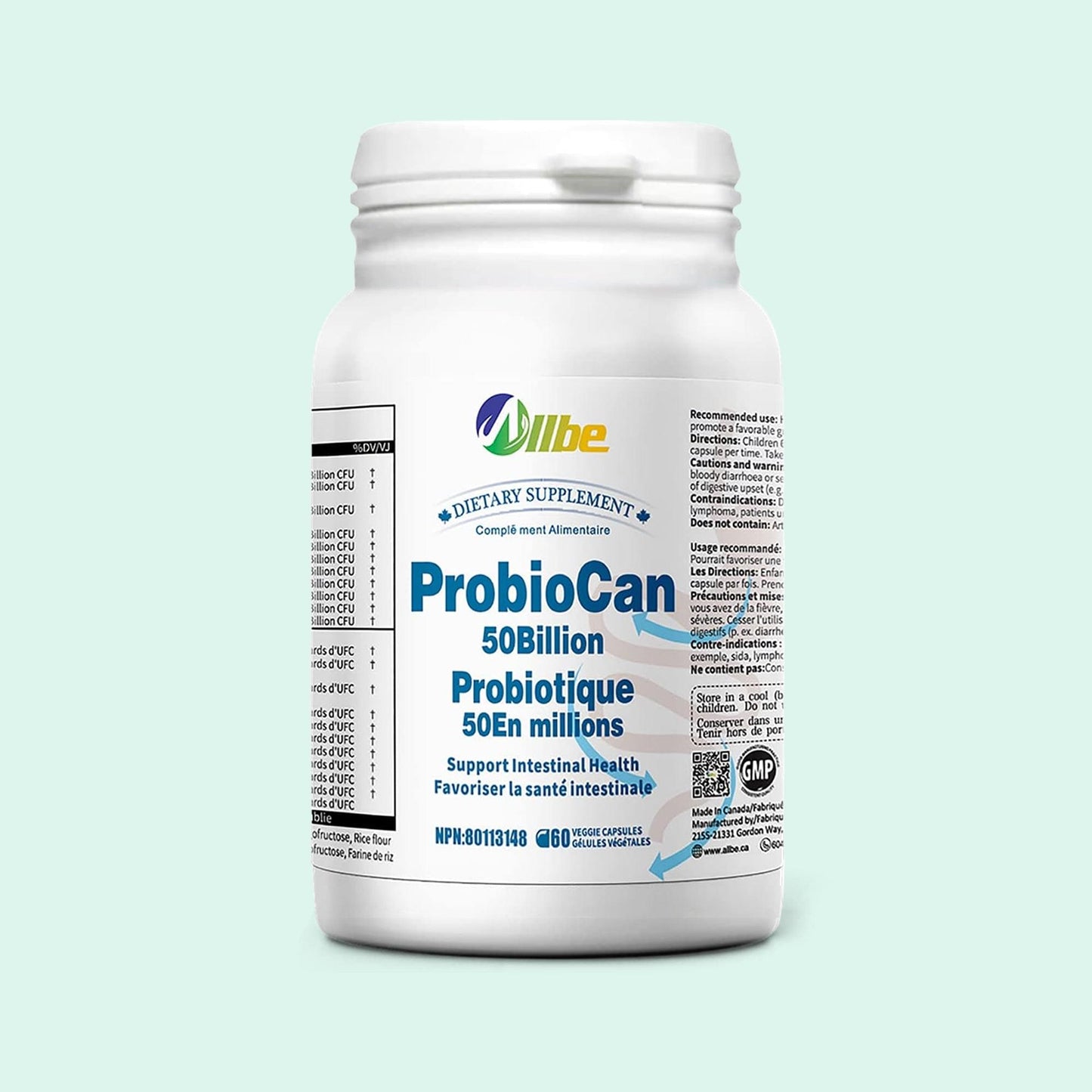 ProbioCan: 50 Billion Gut Health Supplement