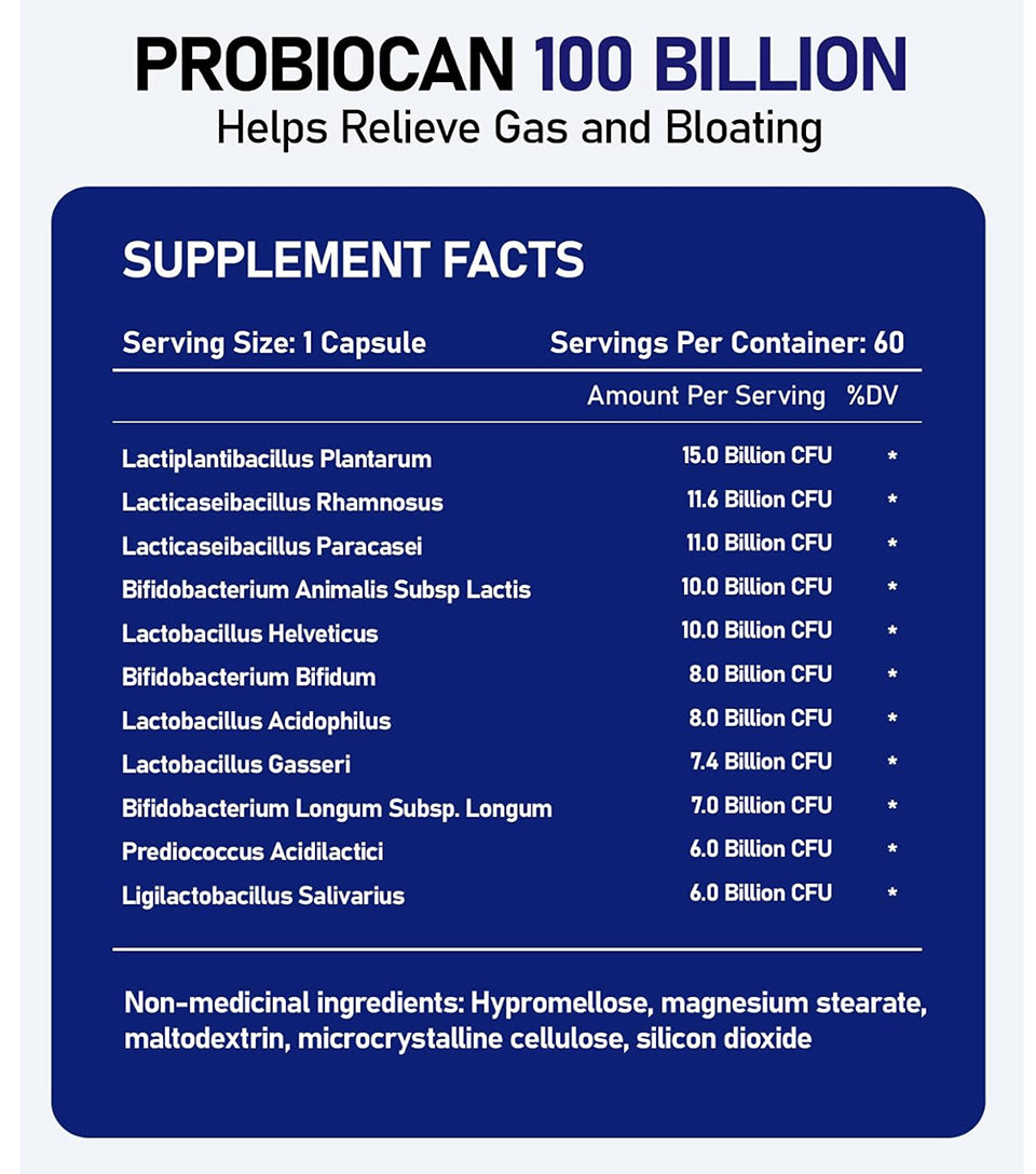 ProbioCan – 100 Billion CFU Probiotic