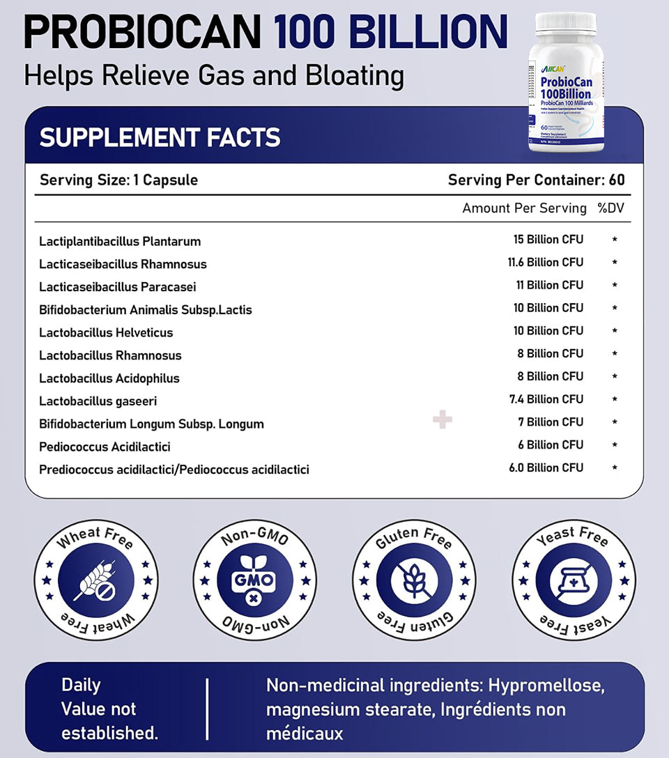 ProbioCan – 100 Billion CFU Probiotic