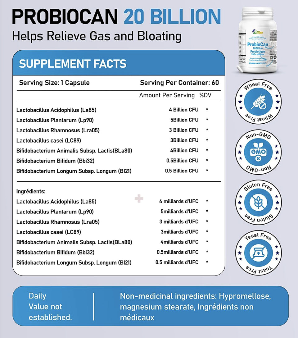 ProbioCan – 20 Billion CFU Probiotic