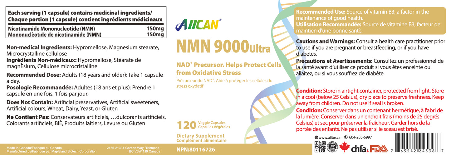 NMN 9000 Ultra – NAD+ Support