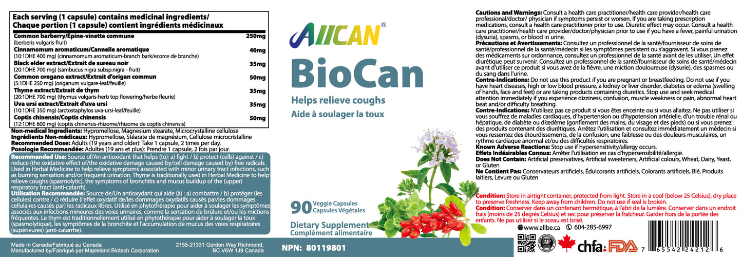 BioCan - Cough Relief Formula