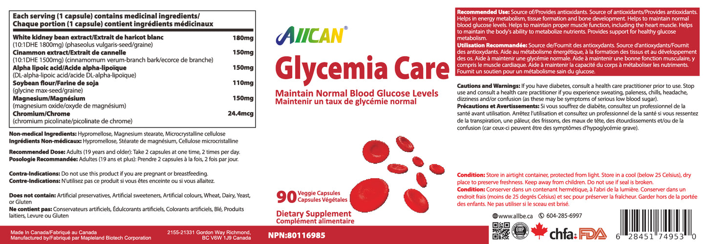 Glycemia Care – Blood Sugar Support Formula