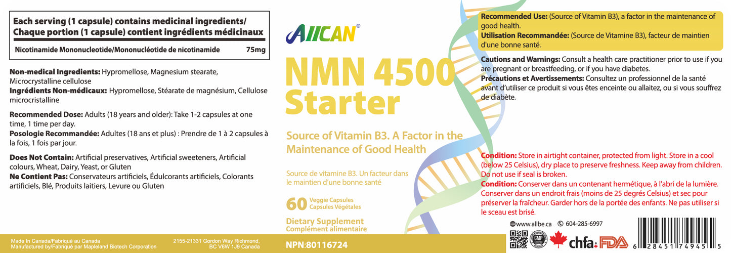 NMN 4500 Starter – NAD+ Support