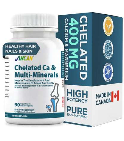 Chelated Ca & Multi-Minerals - Bone Health Support