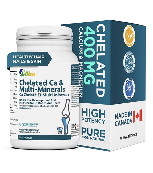Chelated Ca & Multi-Minerals - Bone Health Support