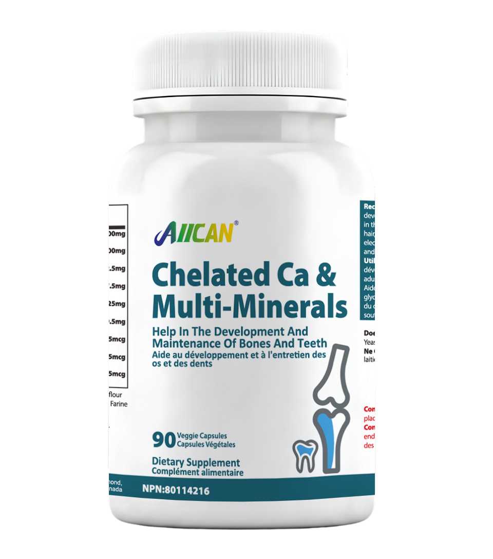 Chelated Ca & Multi-Minerals - Bone Health Support