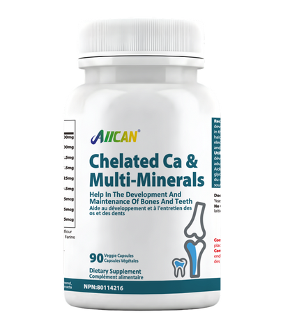 Chelated Ca & Multi-Minerals - Bone Health Support