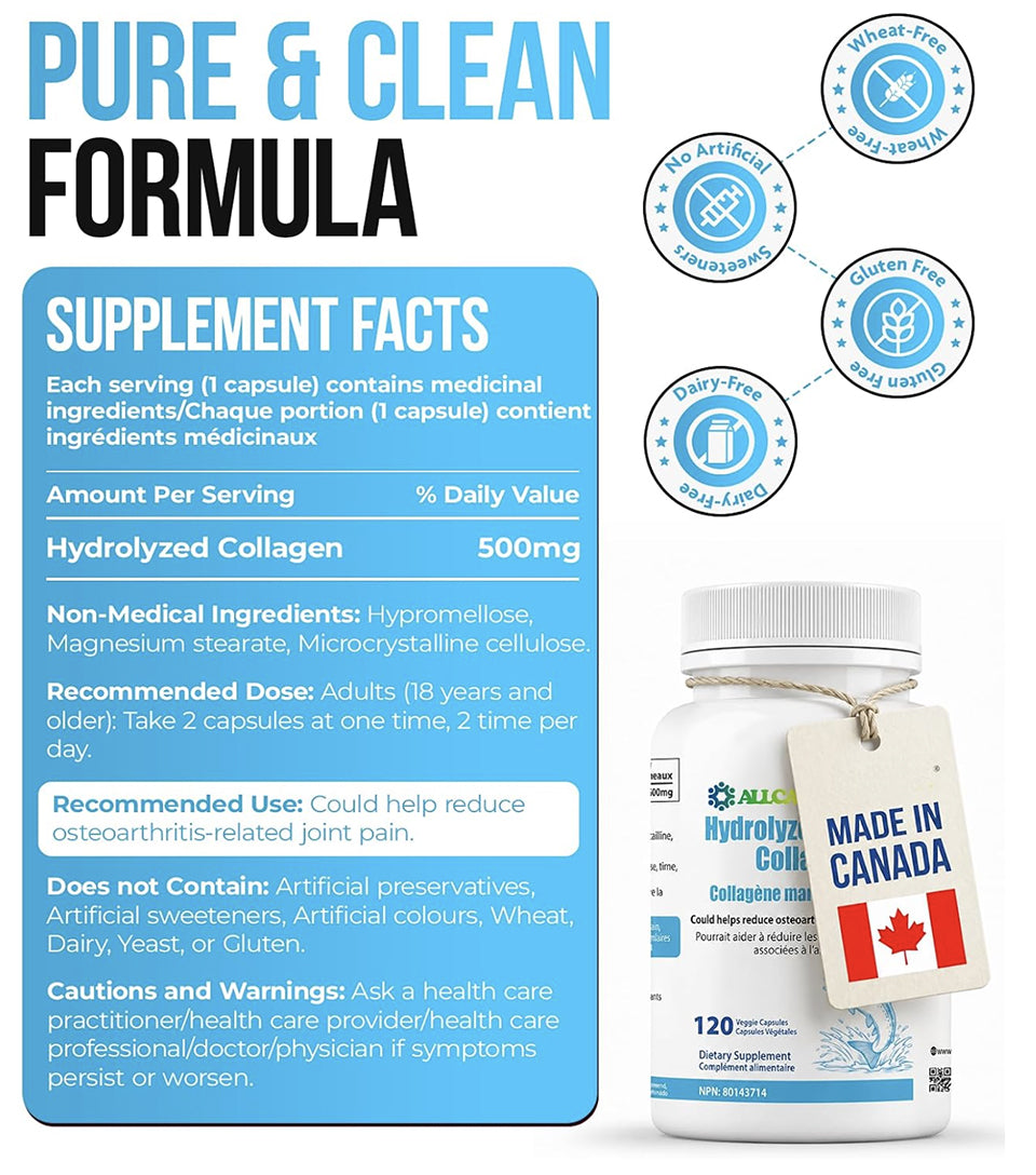 Hydrolyzed Marine Collagen - Joint, Cartilage Wellness Support