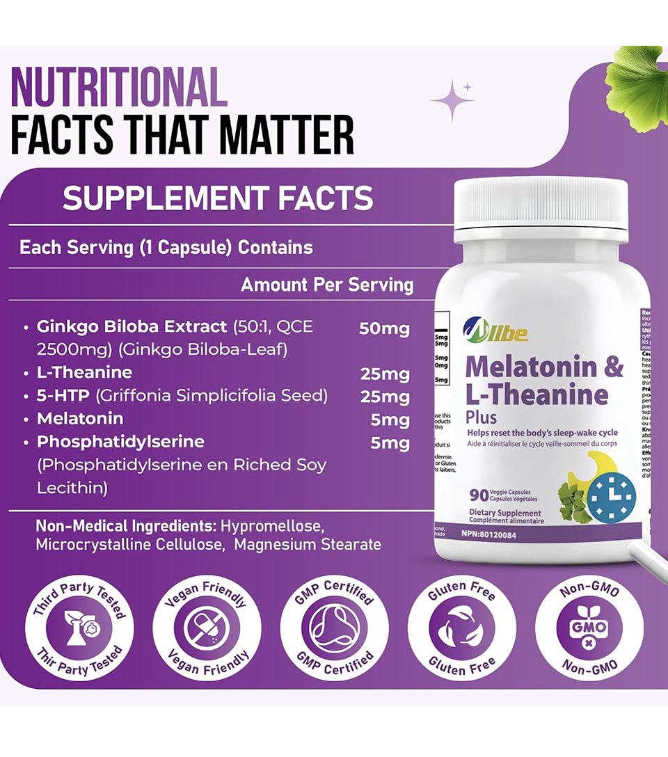 Melatonin & L-Theanine Plus– Sleep Support