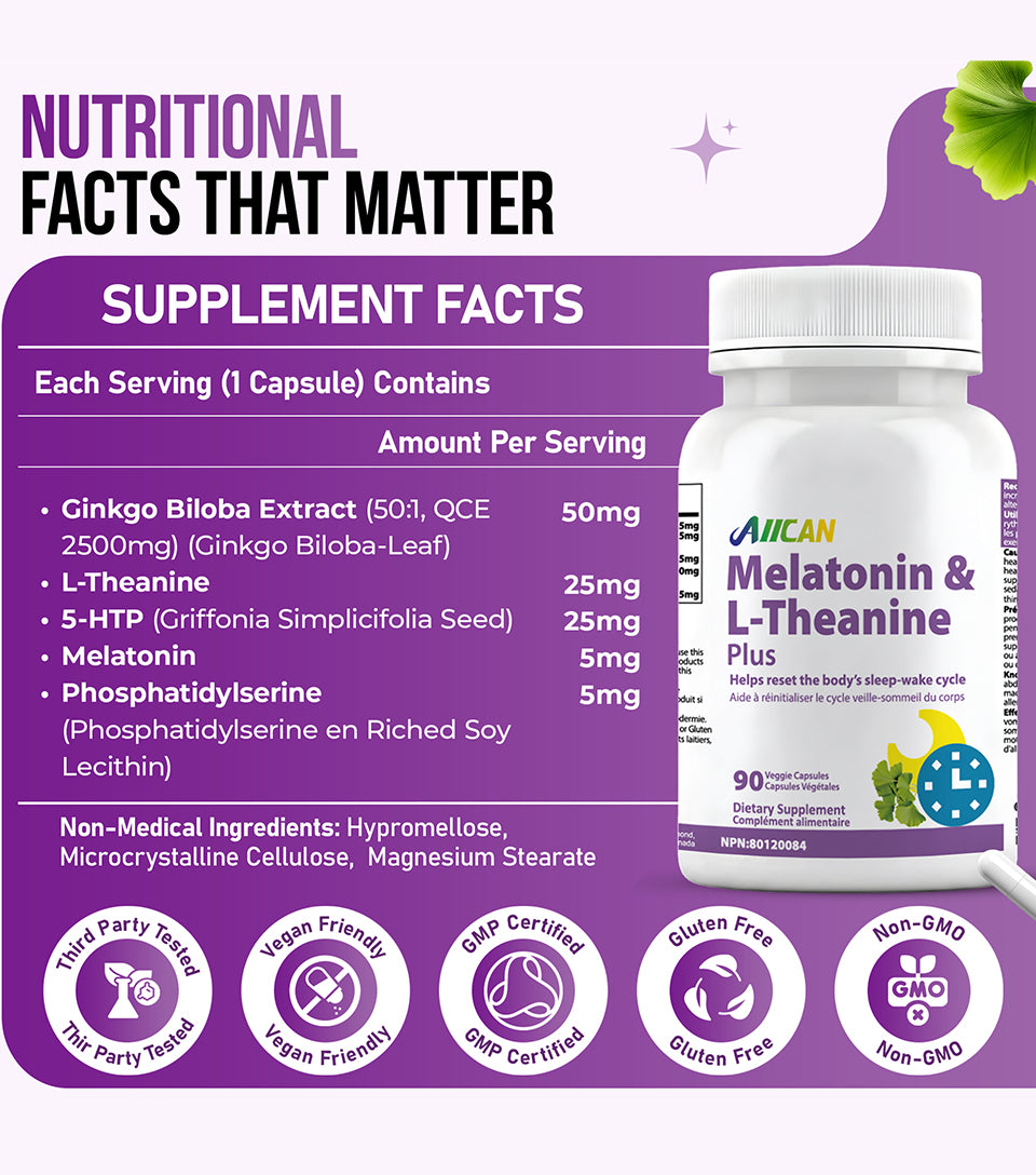 Melatonin & L-Theanine Plus– Sleep Support