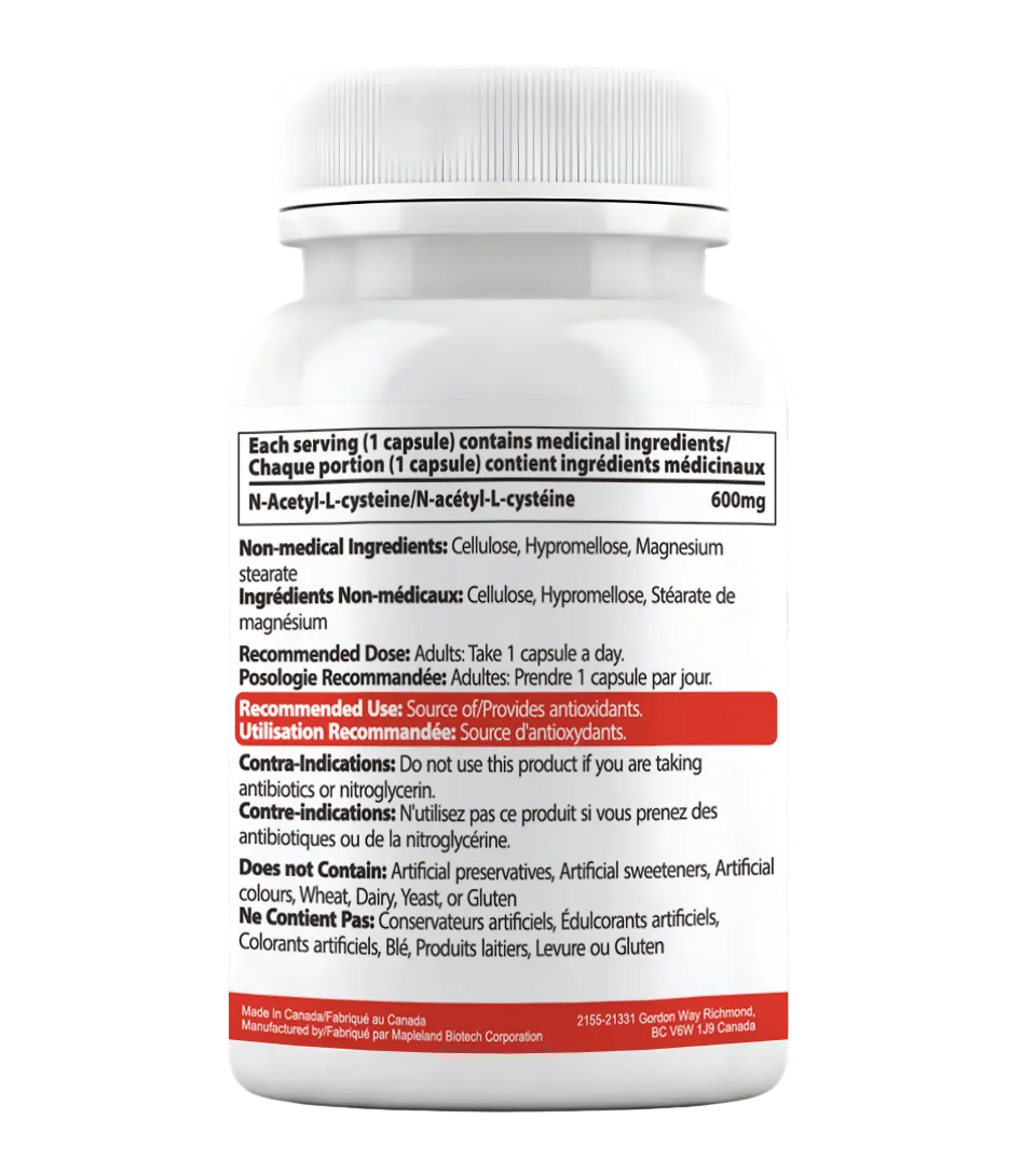 NAC 600mg – Powerful Antioxidant Support