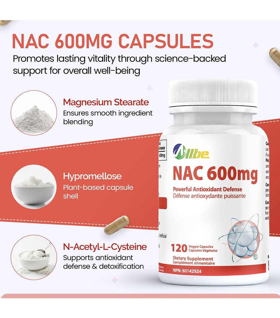 NAC 600mg – Powerful Antioxidant Support