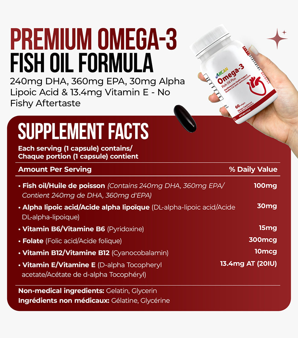 Omega -3 Fish Oil Plus - Heart Health Support