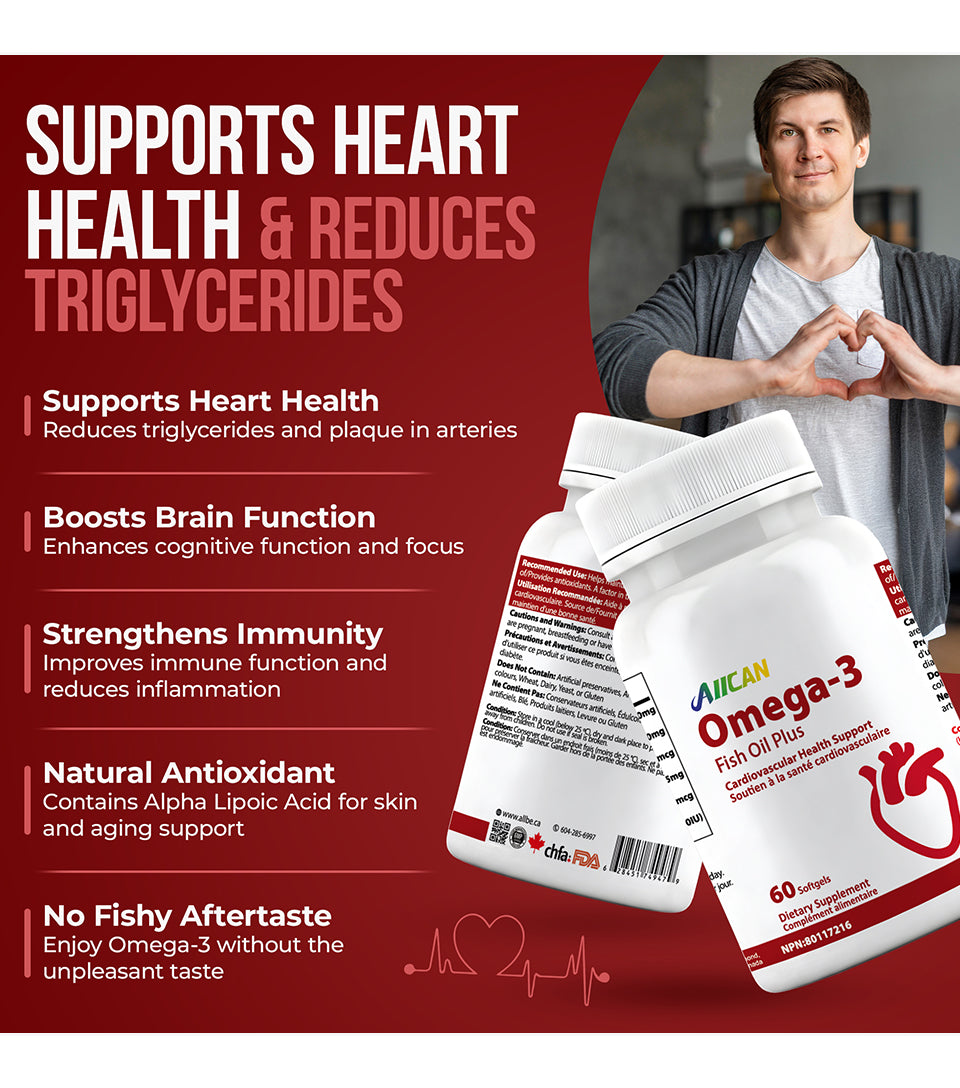Omega -3 Fish Oil Plus - Heart Health Support