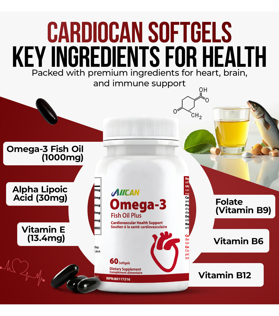 Omega -3 Fish Oil Plus - Heart Health Support