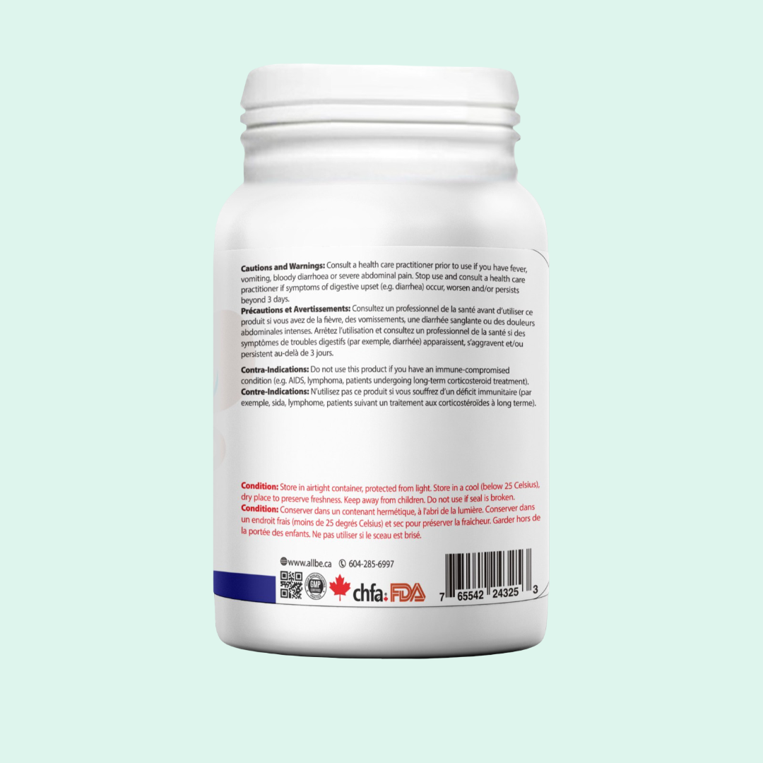 Allbe ProbioCan – 100 Billion CFU Probiotic (60 Capsules)