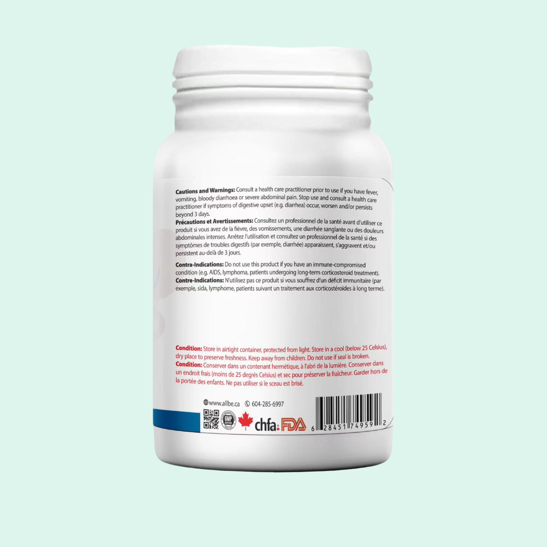 Allbe ProbioCan – 50 Billion CFU Probiotic (60 Capsules)